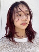 イデア(idea) 【シアーバングレイヤー×ローズピンク】ヘアスナップ・山下