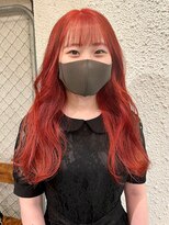マジコ 下北沢本店(Magico) ダブルカラーレッドベージュカラーケアブリーチ韓国ハイトーン