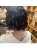 《藤野お客様スタイル》クセ毛活かしボブ
