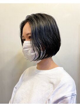 ソフト(soft) クセを活かしたウェーブボブ