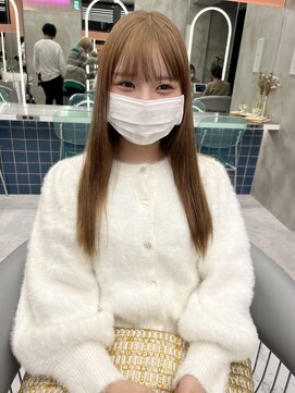 ロンドルーチェ 心斎橋(Lond luce) ダークアッシュ/ミディアムレイヤーカット［髪質改善/縮毛矯正］