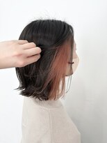 ルヴェルヘアー(Revel hair)&nbsp;イヤリングカラー×サーモンピンク
