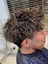 ラ メール ヘア デザイン(La mer HAIR DESIGN)&nbsp;ホワイトハイライト×ツイストパーマ