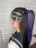 アメジスト(amethyst)&nbsp;ブレイズヘア/編み込み/コーンロウ/エクステ/ダンス
