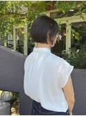 《TOPHAIR 玉島店/ もも》ナチュラルブラウン×ショートボブ