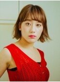 切りっぱなしミニボブ【藤沢】