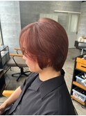 20代30代40代◎似合わせカット流行メンズチェリーレッドウルフ