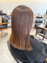 オーバルヘアー(OVAL hair)&nbsp;艶髪/ブラウンベージュ/切りっぱなしロング