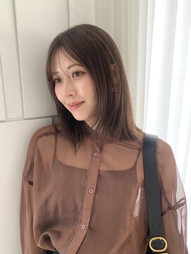 ケーツー 谷町(K-two) 軽やかレイヤーボブ*フェイスレイヤー*ミディアムヘア*髪質改善