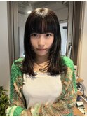 レイヤーカット/伸ばしかけヘア/黒髪スタイル/小顔ヘア/髪質改善