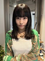 ラフ 新宿(Laff) レイヤーカット/伸ばしかけヘア/黒髪スタイル/小顔ヘア/髪質改善