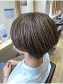 太い髪もやわ見え☆クリームグレージュ