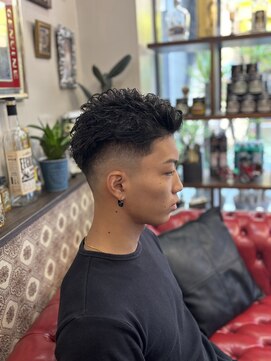 ラムール 形状記憶パーマテーパーフェード