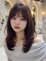 シーシンジュク 新宿南口(Sea shinjuku)&nbsp;大人ガーリー×ダークアッシュ[似合わせカット/ミディアム]