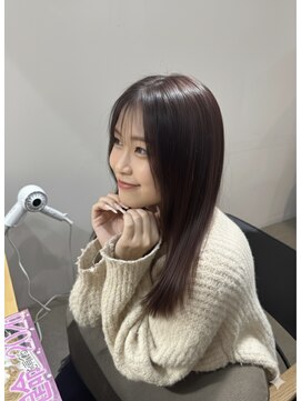 ウェンザヘアー(wen. THE HAIR) 肌色も綺麗に見えるピンクブラウン◎髪質改善トリートメント