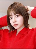 Say.外ハネボブくびれボブスモーキーカラーイメチェン前髪３０代