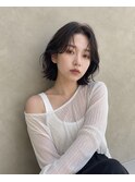レイヤーボブ/梅田/韓国/レイヤーカット/縮毛矯正/ショートボブ