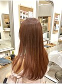 髪質改善×赤みカラー 大人レイヤー