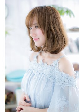 ミック ヘアアンドビューティー 大山店(miq  Hair&Beauty) 毛先カールでやわふわミディ