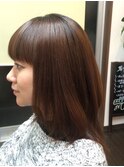 ストレートセミロング