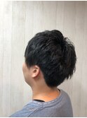 ポイントパーマ ツーブロック 刈り上げ