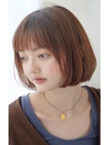 トリッカ 銀座(tricca)&nbsp;ナチュボブ/抜け感ピンクプラチナ/シンプルボブ