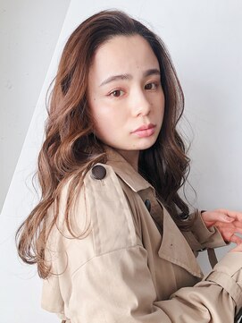 アイティー バイ アルバム 浦和店(IT by ALBUM) ゆるウェーブ_ココアブラウンフリンジウェーブ_37478