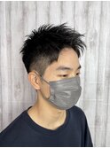 【メンズ】【ショート】【ツーブロック】アップバングMEN'S HAIR