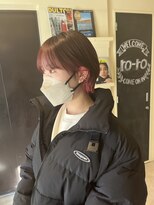 【恵比寿roro】ピンクベージュ×ショートウルフヘア