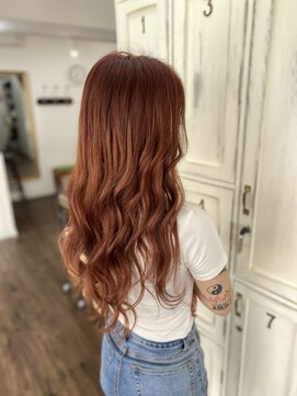 クラン ヘアーアンドスタジオ(CLAN hair & studio) 赤オレンジえくすて