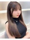 大人可愛い　似合わせ顔まわり　レイヤーカット　サイドバング#