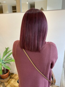 ロアン(roan) ブリーチありの「ピンクボブ」☆