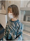 ボブウルフ×インナーカラー