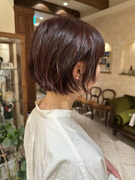 ビュートリアム265(BEAUTRIUM 265) ボブ/ボブウルフ/フェイスレイヤー/ピンクブラウン/銀座/有楽町