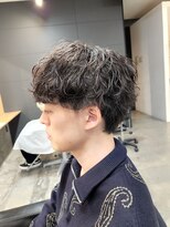 ニアウ 伊勢崎連取店(Niau)&nbsp;マッシュウルフメンズ波巻きツイストスパイラルパーマ