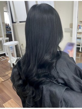 アーチフォーヘア 心斎橋店(a-rch for hair) 韓国系漆黒カラー