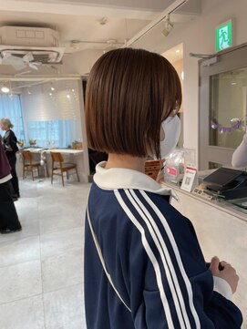 キャンバス バイ ネオリーブ 横浜西口(Canvas by neo.) ぷつっとボブ 切りっぱなしボブ ミニボブ sn
