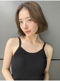 切りっぱなしボブ 美髪似合わせカット くびれボブ 表参道 A0725