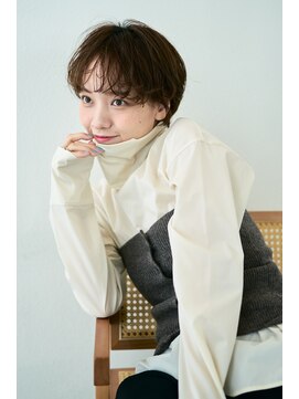 アンバー 池袋(amber) マッシュショート/ウェーブヘア/シースルーバング【池袋