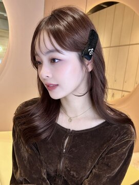 グロー 大宮(GLROW) 韓国レイヤーカット顔周り くびれ おくれ毛 前髪 haruhi