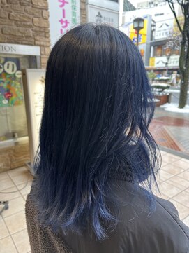 ヘアメイク ポルテ(HAIR MAKE PORTE) ネイビーブルー