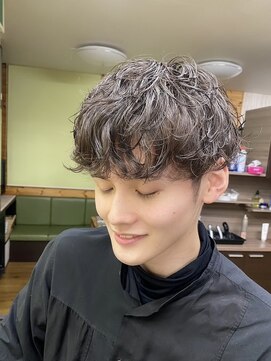 バーバー タカバタ 福井(Barber TAKABATA) フェザーパーマ/スペインカール/スパイキーショート/メンズ