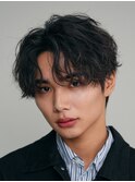 シャドウパーマ緩めパーマ韓国風メンズマッシュカットfifth原宿