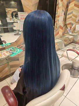 アース 千葉店(HAIR&MAKE EARTH) コバルトブルーカラー