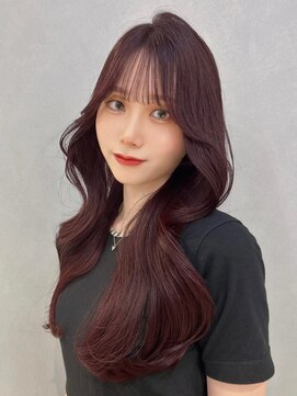 シー(See.) 韓国へアレイヤーカット顔周りカットブリーチなしカラーA