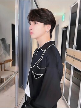 ヘアサロン ガリカ 表参道(hair salon Gallica) 【田中杏実】韓国風メンズ/ダウンパーマ/ダークブラウンカラー