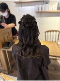 ハーフアップ