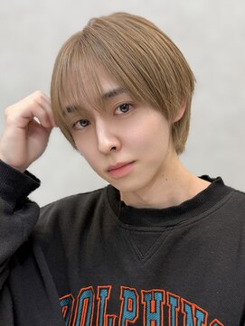 シースルーマッシュ/ミルクティベージュ【メンズサロンZina】