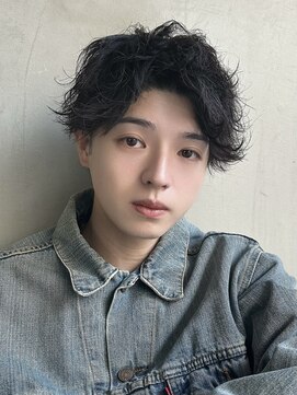 フォト 新宿(foto) men's/メンズカット/リバースセンターパート/ニュアンスパーマ