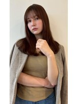 ユーフォリア 青山(Euphoria)&nbsp;マロンブラウンカラー&大人ワンカールスタイル